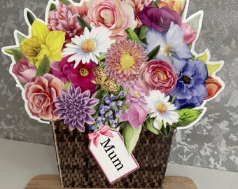 Mama Blumentopf Plaque | Mama Plakette | Muttertag Mama Geschenk | Personalisierte Blumen Geschenk für Mama | Einzigartiges Muttertagsgeschenk | Mama Geburtstagsgeschenk |