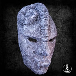 Stone Mask Replica – Handmade Paper Mache Cosplay Prop | JoJo’s Bizarre Adventure Inspired