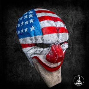 Dallas Mask - Handmade Paper Mache Replica - Payday 2 Inspired - Wearable Cosplay Mask