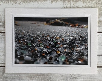Sea Glass Card, Sea Glass Photo Card, Photography Card