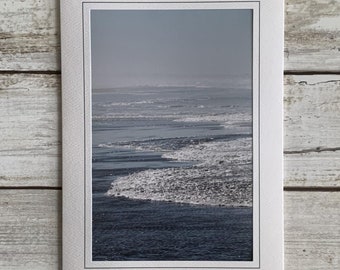 Ocean Waves Card, Ocean Waves Photo Card, Photography Card