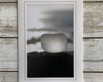 Sea Glass Card, Sea Glass Photo Card, Photography Card