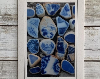 Sea Glass Card, Sea Glass Photo Card, Photography Card