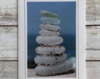 Sea Glass Card, Sea Glass Photo Card, Photography Card