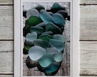 Sea Glass Card, Sea Glass Photo Card, Photography Card