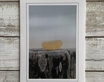 Sea Glass Card, Sea Glass Photo Card, Photography Card