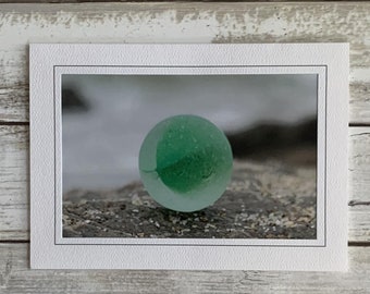 Sea Glass Card, Sea Glass Photo Card, Photography Card
