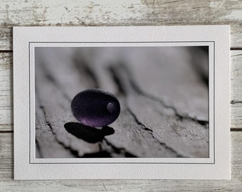 Sea Glass Card, Sea Glass Photography Card, Photo Card