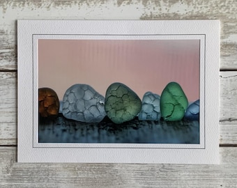 Sea Glass Card, Sea Glass Photo Card, Photography Card