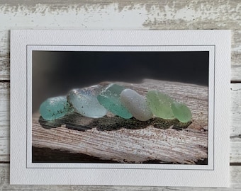 Sea Glass Photo Card, Sea Glass Photo Card, Photography Card