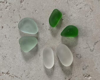 Sea Glass, Genuine Sea Glass, Sea Glass Jewelry Supply, Vintage Sea Glass, Vintage Jewelry Supply, Earring Supply, Vintage Glass, Earrings