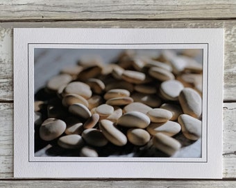 Sea Glass Photo Card, Sea Pottery Blank Card, Greeting Card