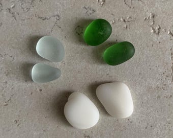 Sea Glass, Sea Glass Pairs, Vintage Sea Glass