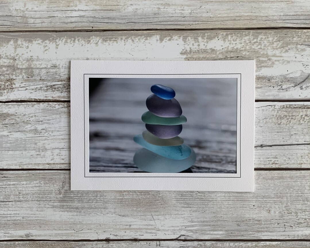 Sea Glass Card, Sea Glass Photo Card, Photography Card - Etsy