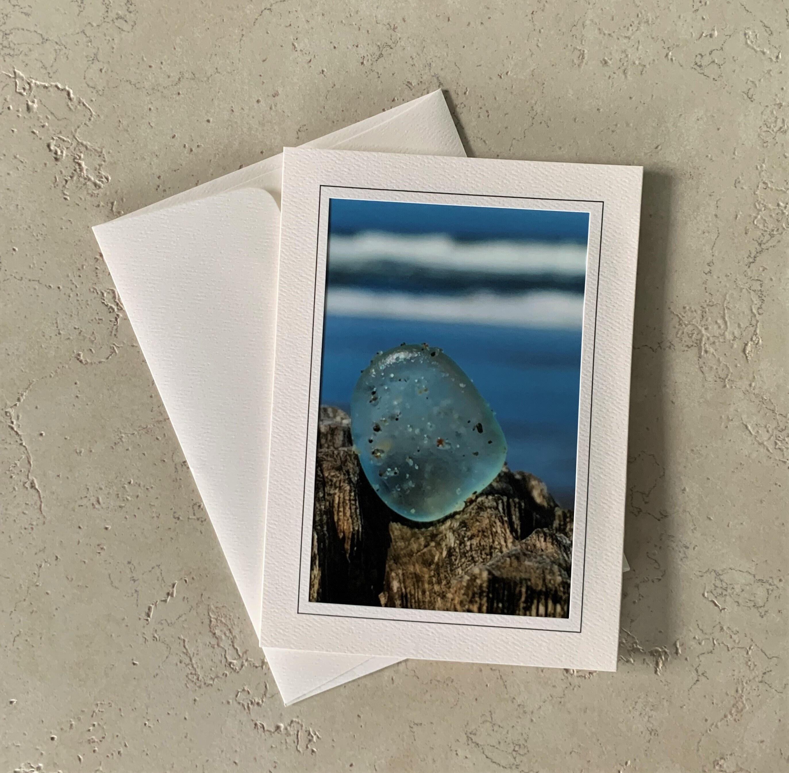 Sea Glass Card, Sea Glass Photography Card, Photography Card - Etsy
