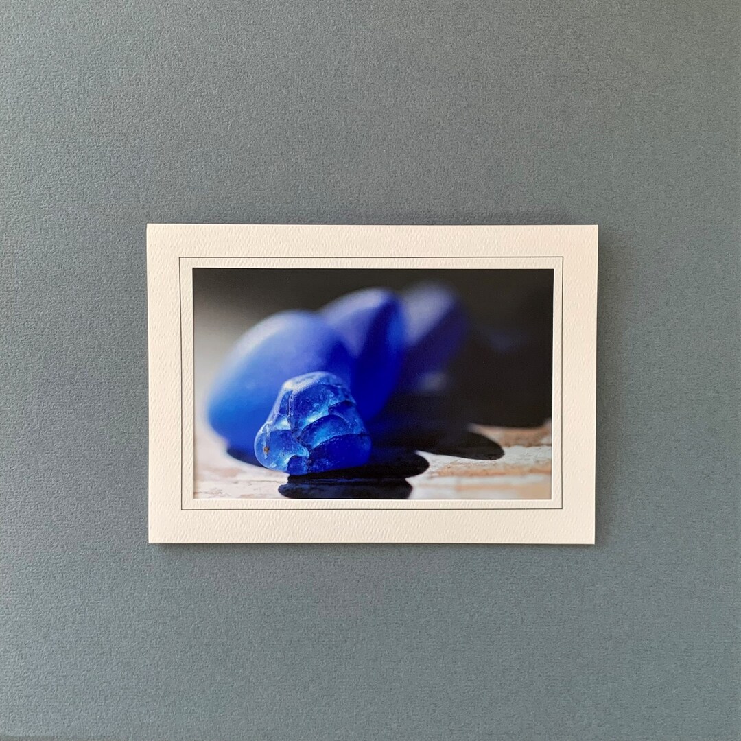 Photography Note Card Sea Glass Art Card Sea Glass Photo - Etsy