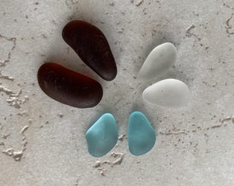 Sea Glass, Sea Glass Pairs, Genuine Sea Glass, Vintage Sea Glass Pairs, Sea Glass Jewelry Supply, Jewelry Supply, Earring Supply