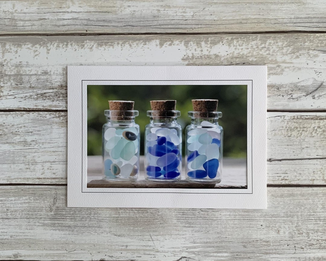 Sea Glass Card, Sea Glass Photo Card, Photography Card - Etsy
