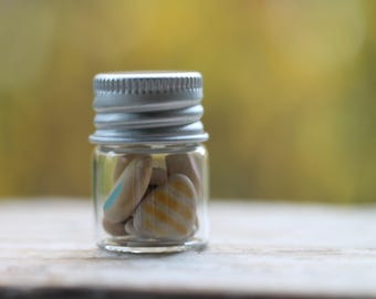 Sea Glass, Sea Glass in a Bottle, Sea Pottery, Sea Pottery in a Bottle, Vintage Sea Pottery, Vintage Pottery Finds, Bottle of Sea Glass