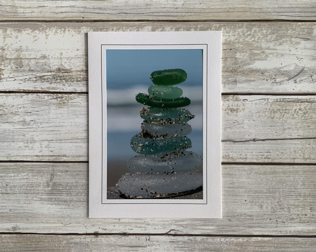 Sea Glass Card, Sea Glass Photo Card, Photography Card - Etsy