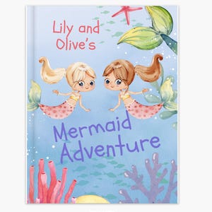Magisch zeemeerminboek voor kinderen | Oceaanavontuurverhaal | Cadeau voor zussen, beste vrienden, | Verhaaltje voor het slapengaan | Prentenboek | Volledig op maat
