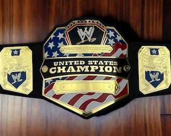 NEW United State Championship Title Belt Adult Size Replica 4mm Wrestling