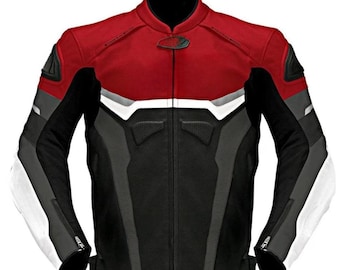 CE Armored Cowhide Leather Motorcycle Jacket | Handmade Biker Riding Gear
