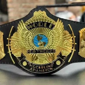 Winged Eagle Championship Wrestling Replica Title Belt Brass 2mm Adult size