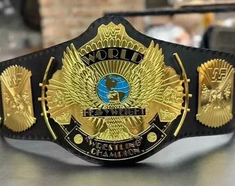 Winged Eagle Championship Replica Belt, Brass 2mm Adult Size