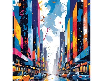 Street Art Printable Wall Art | Urban Graffiti Poster | Digital Download for Home Decor