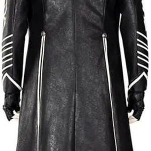 Leather Jacket
Faux Leather Jacket
Long Leather Coat
Costume Coat
Cosplay Coat
Video Game Apparel
Trench Coat
Devil May Cry 5 Coat
Vergil Coat
Long Coat
Video Game Costume
Devil Hunter Cosplay
Gaming Apparel
