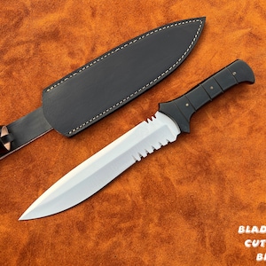 Resident Evil 4 Leon Kennedy Knife | Carbon Steel Replica Blade | Tactical Micarta Handle | Cosplay Prop | Gamer Gift | RE4 Collectible