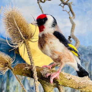 Needle felt Goldfinch