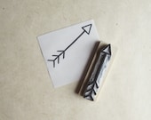 Arrow Hand Carved Rubber Stamp
