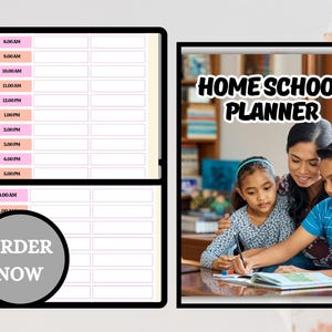 2025-2026 Home School Planner - Printable Daily, Weekly, Monthly Planner, Curriculum Planner, Lesson Plans, Homeschool Organization