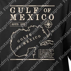 Golfe du Mexique SVG | Carte côtière SVG | Lime à découper pour amoureux de la plage | Compatible Cricut et Silhouette | T-shirt, mug, sac fourre-tout