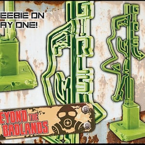 Dancer Neon Sign – Sci-Fi Scatter Terrain | Cyberpunk Billboard | 15mm / 28mm / 32mm Wargames | LM3D