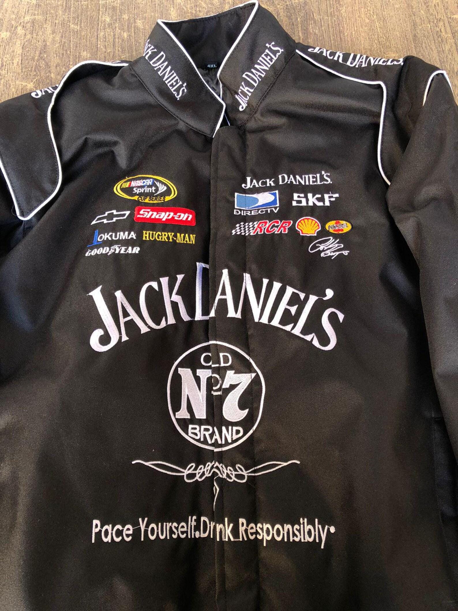 Jack Daniels Jacket Adult F1 Vintage Racing Jacket Embroidered