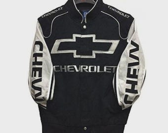 Chevrolet NASCAR Vintage Adult Racing Jacket Fully Embroidered jacket