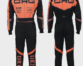 Mono de karting CRG naranja y negro, homologado por la CIK FIA Nivel 2 (pasamontañas de regalo).