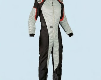 OMP Kart Racing Suit Kit With Karting Gloves And Racing Shoes Set