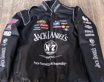 Jack Daniels Jacket Adult F1 Vintage Racing Jacket Embroidered