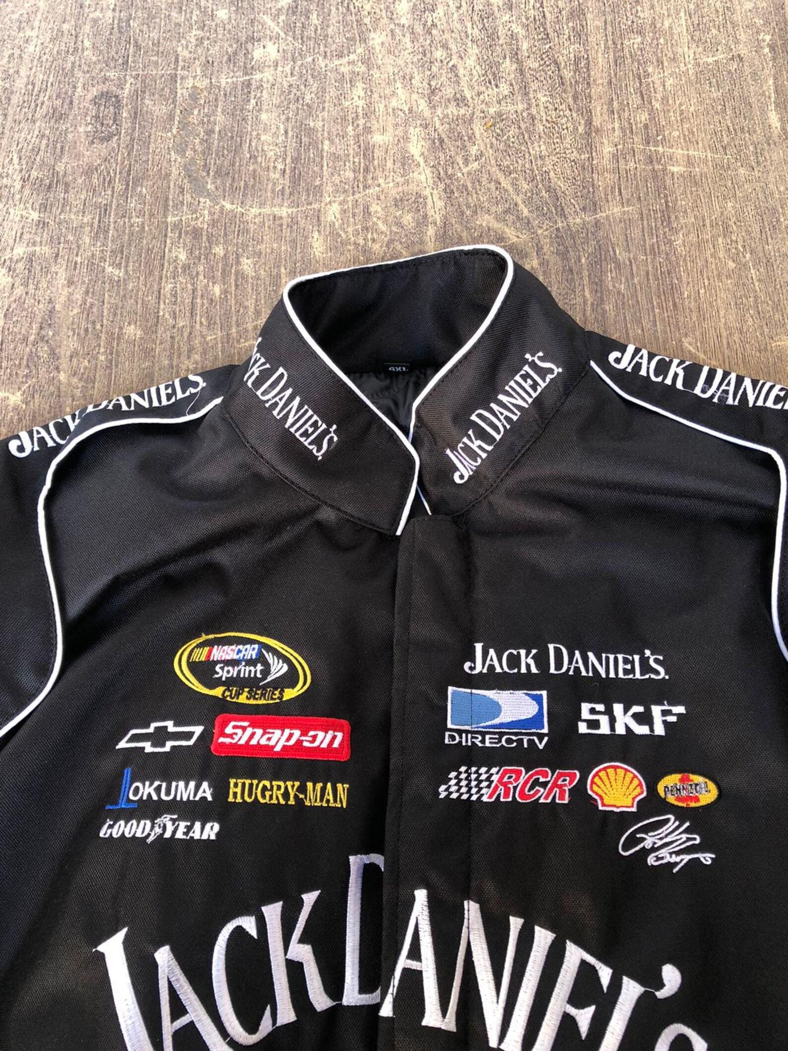 Jack Daniels Jacket Adult F1 Vintage Racing Jacket Embroidered
