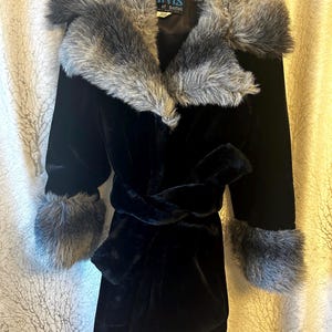 Vintage faux fur Styled by Davis of Boston coat