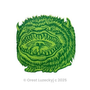 Sprechende Monster Holzschnitt