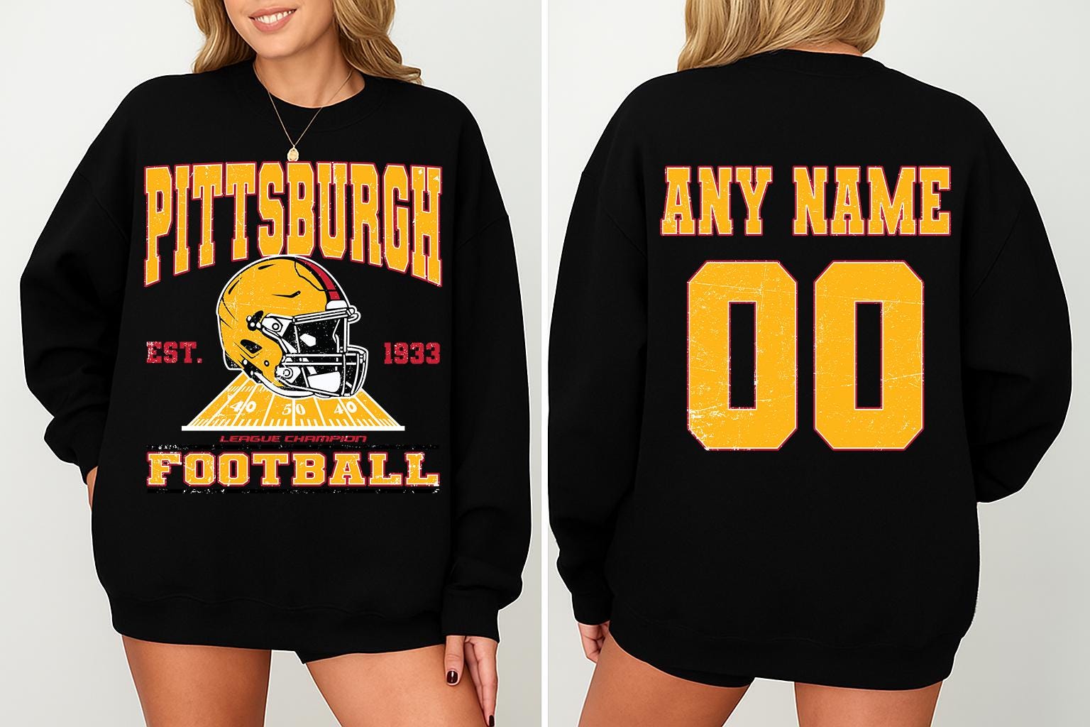Discover Personalized Pittsburgh Football Sweatshirts, Gift for Football Fan