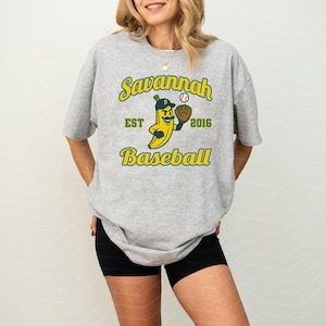 Savannah Baseball tshirt, Vintage Soft Tee, Banana fan gift, Summer Sports Top