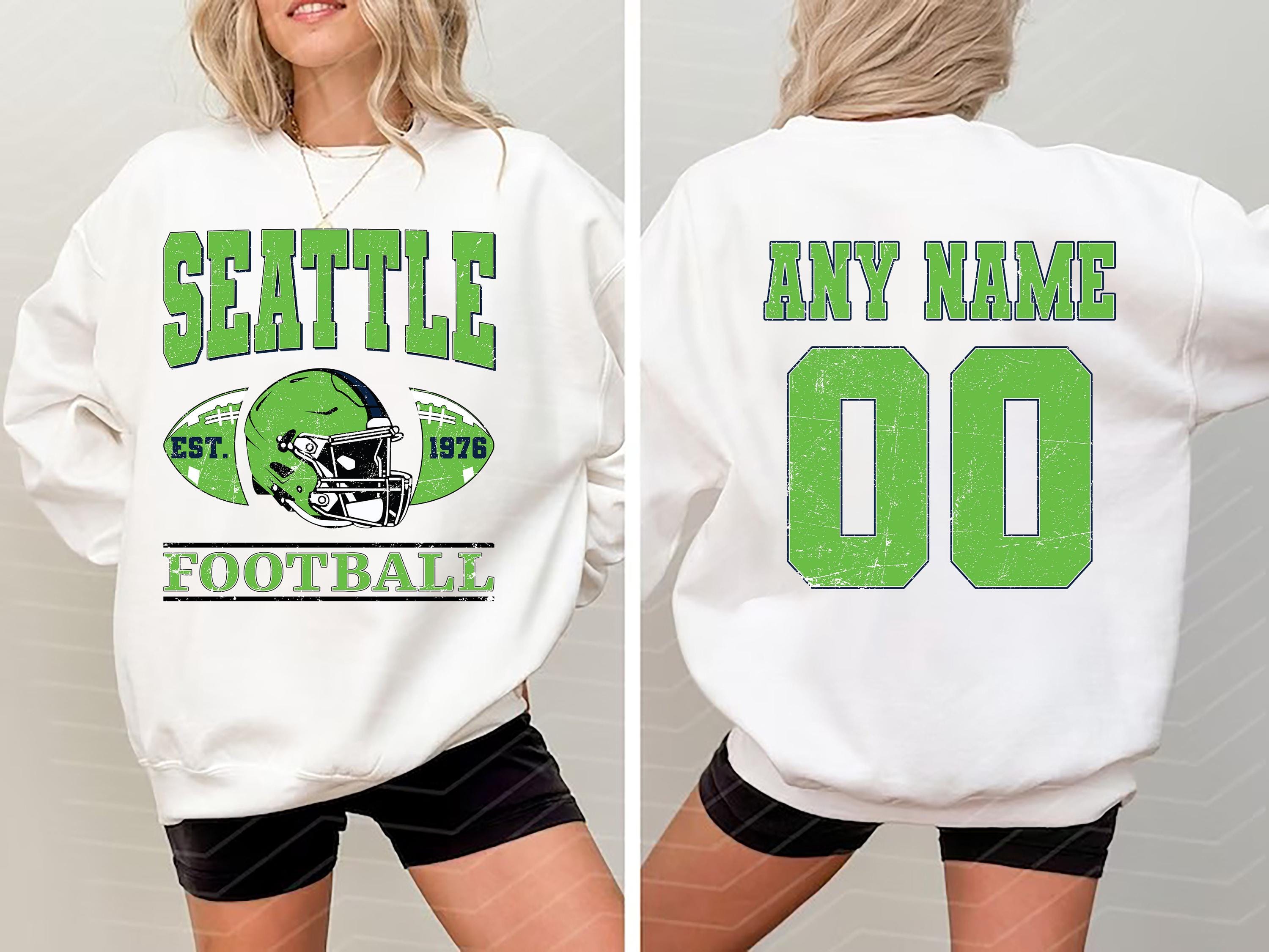Discover Vintage Seattle Football Sweatshirts, Gift for Football Fan