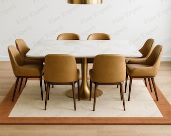 Hand Tufted Terracotta Border Rug: Modern Beige Soft Wool Carpet For Living Room, Bedroom