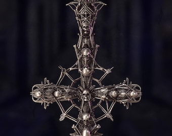 Skeleta Bone Grucifix, Ghost Papa V Perpetua, STL files for 3d printing